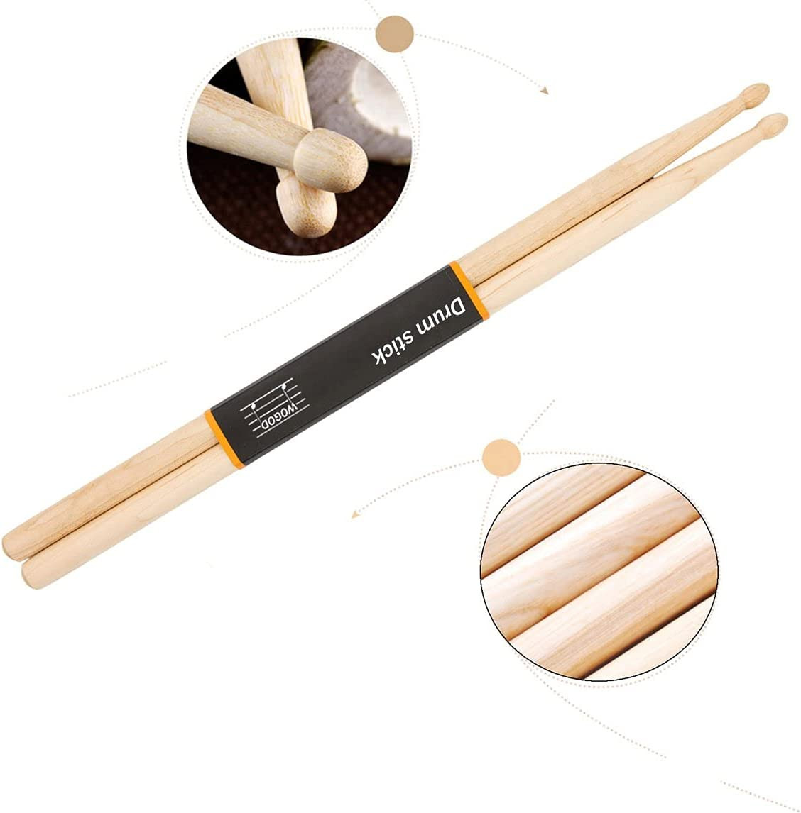 5A Drum Sticks Maple Drumsticks (Two pair)
