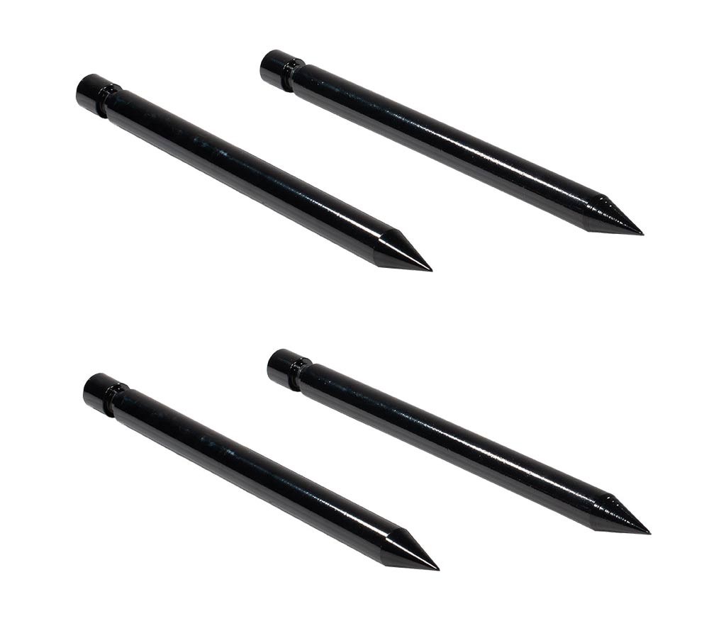 4PK 17" Hay Bale Spear Stabilizer for Skid Steer Mount Plate for Tractor