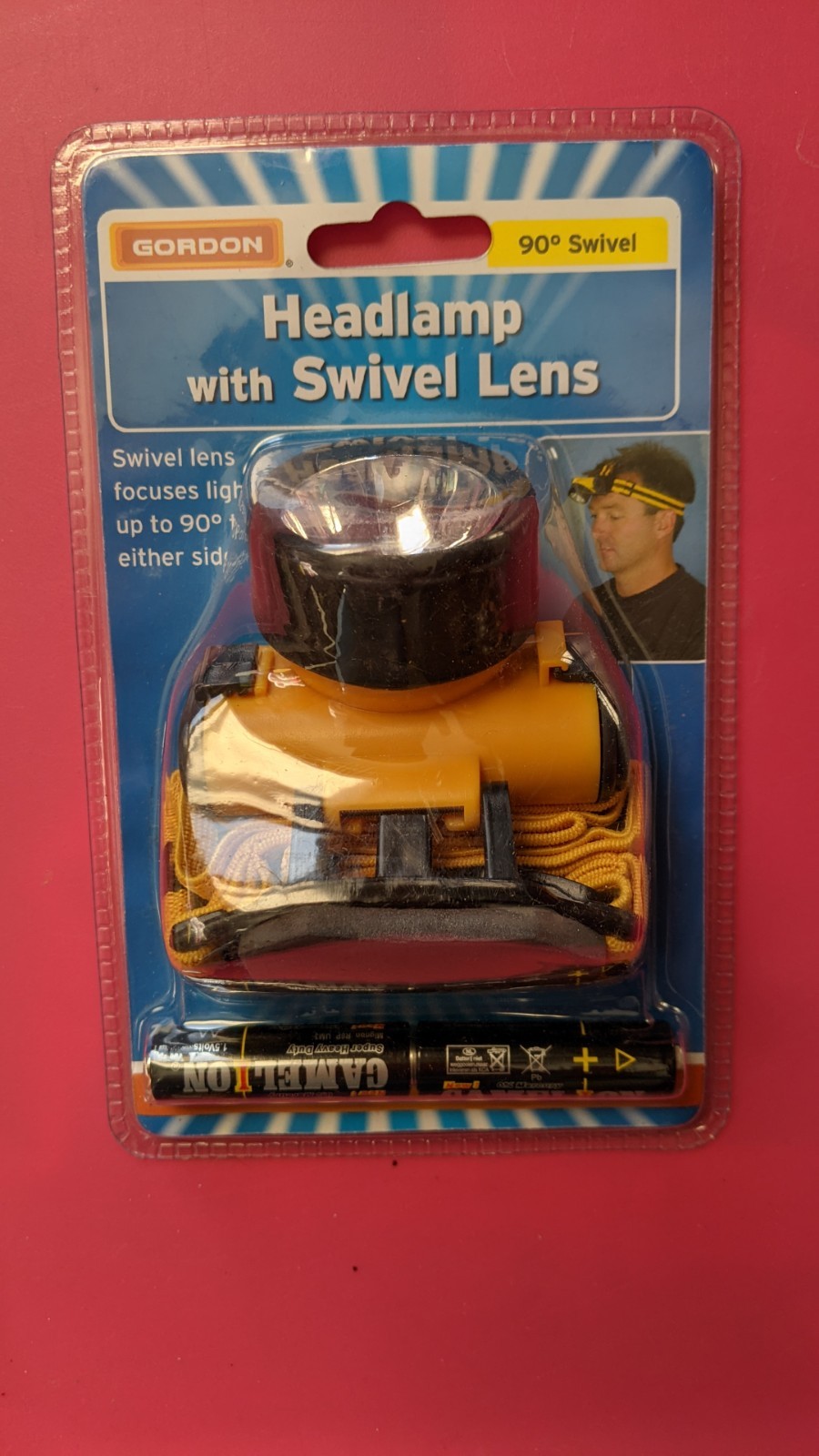 HEADLAMP WITH SWIVEL LENS---NEW