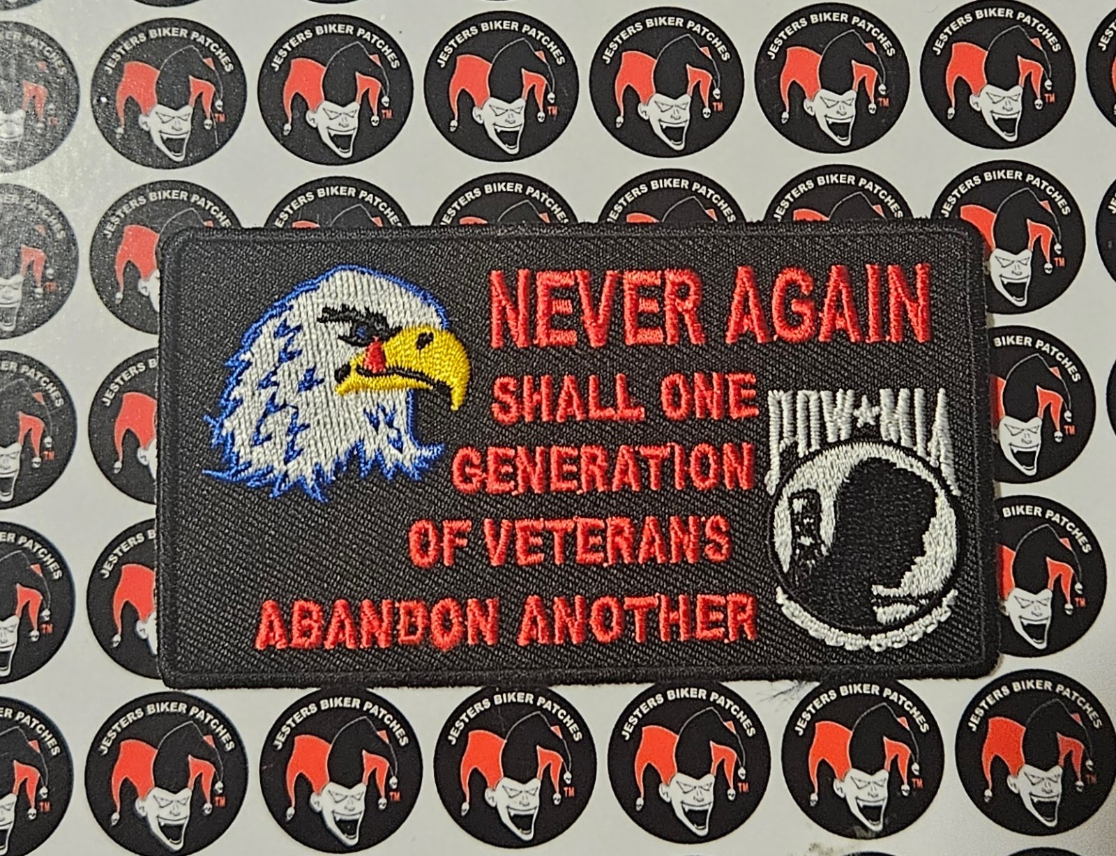 POW MIA Veteran Embroidered Patch POW015
