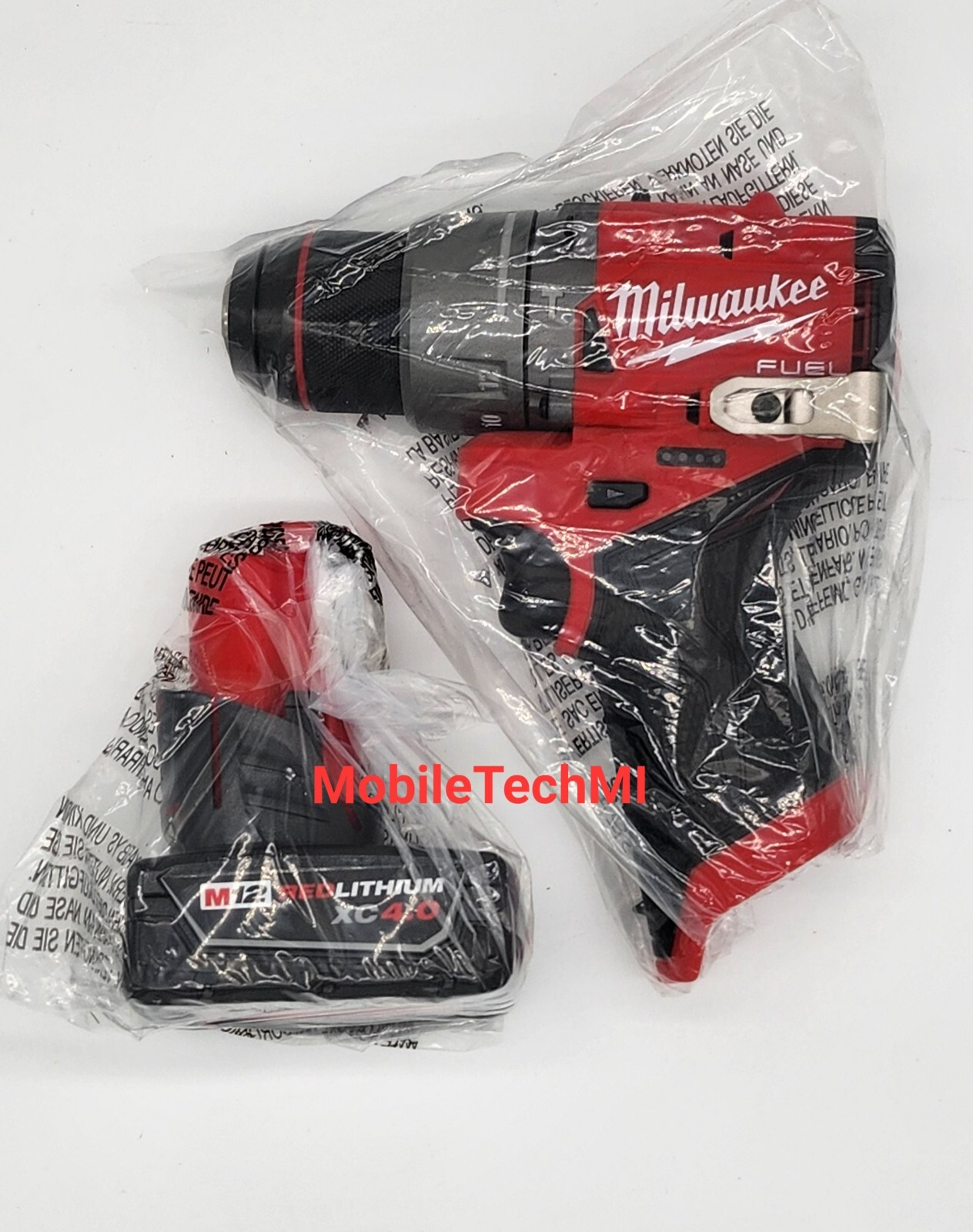 Milwaukee M12 FUEL 1/2" Hammer Drill Driver 3404-20 + XC4.0 Battery 4.0 Ah NEW