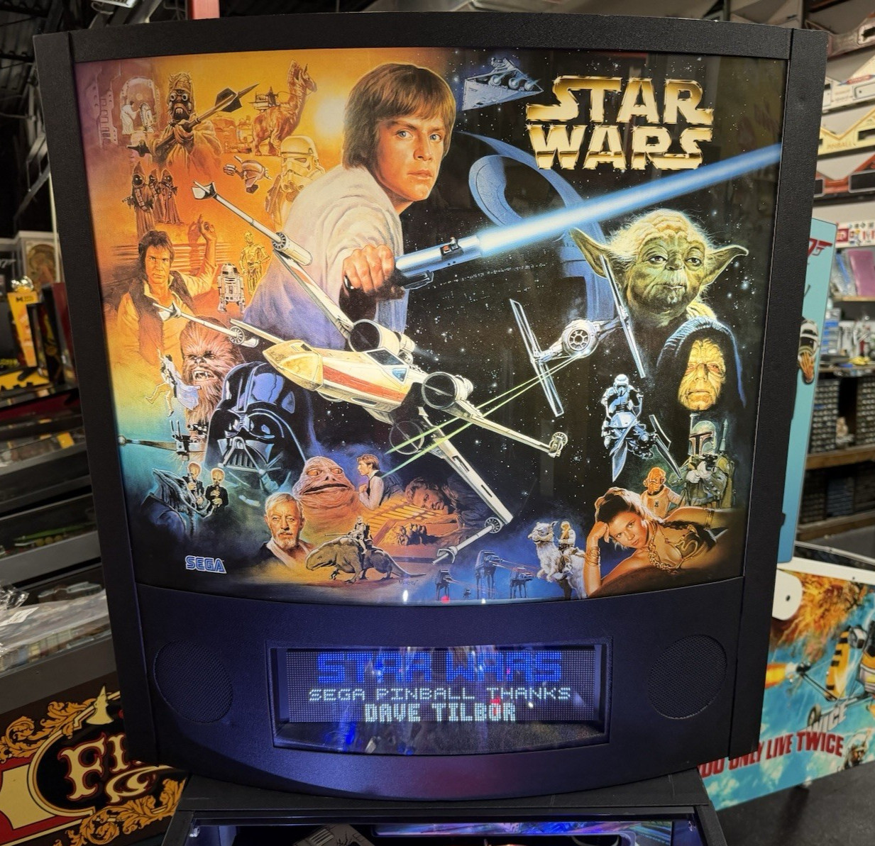 1997 STAR WARS  TRILOGY PINBALL MACHINE LEDS FULLY REFURBISHED HOME USE BEAUTY