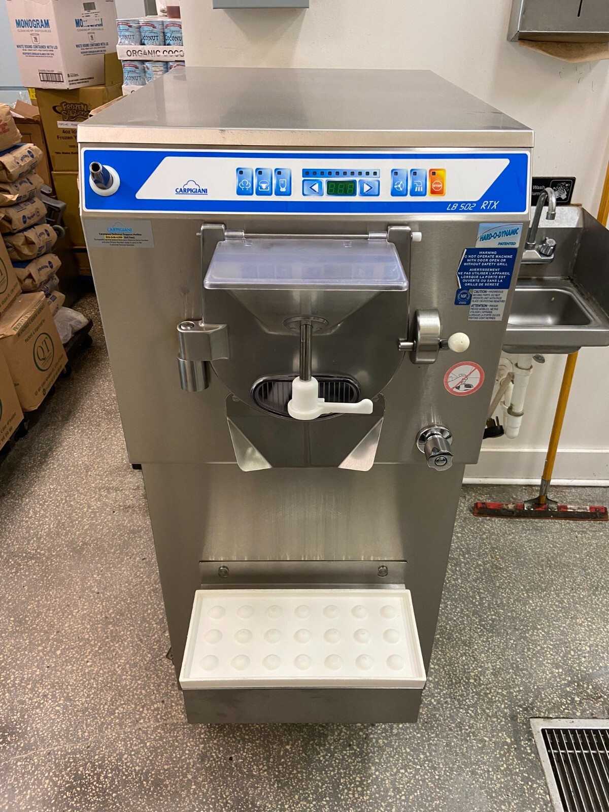 Used Carpigiani LB502G RTX Batch freezer Gelato Ice Cream  3 Phase Water Cooled