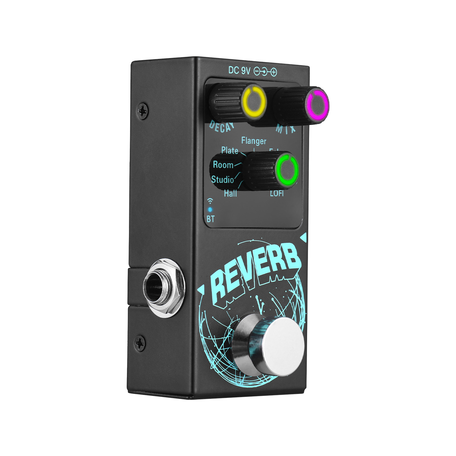 Digital Reverb Electric Guitar Effects Pedal 9 Reverb Types True Bypass S3U3