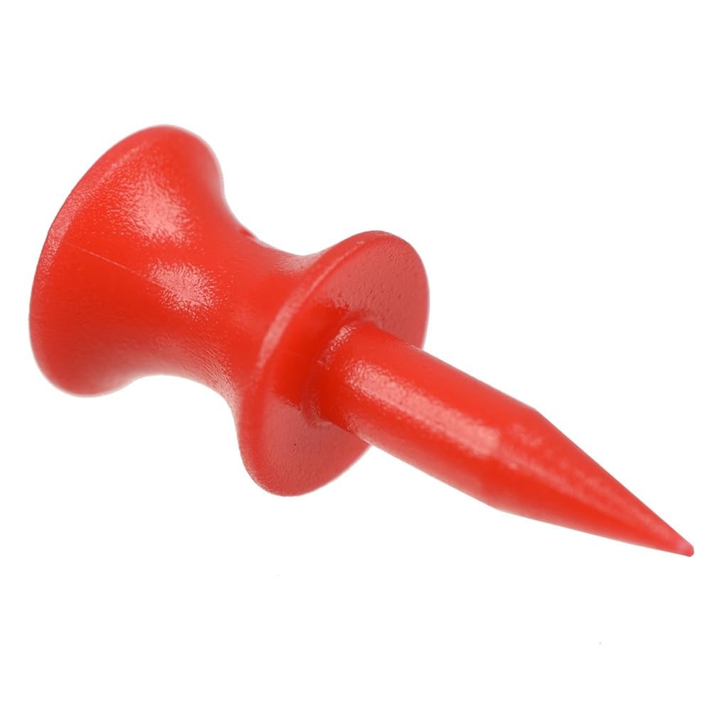 100 Pcs Red Plastic Step Down Golf Tees 30mm Short Castle Golf Tees for Practice