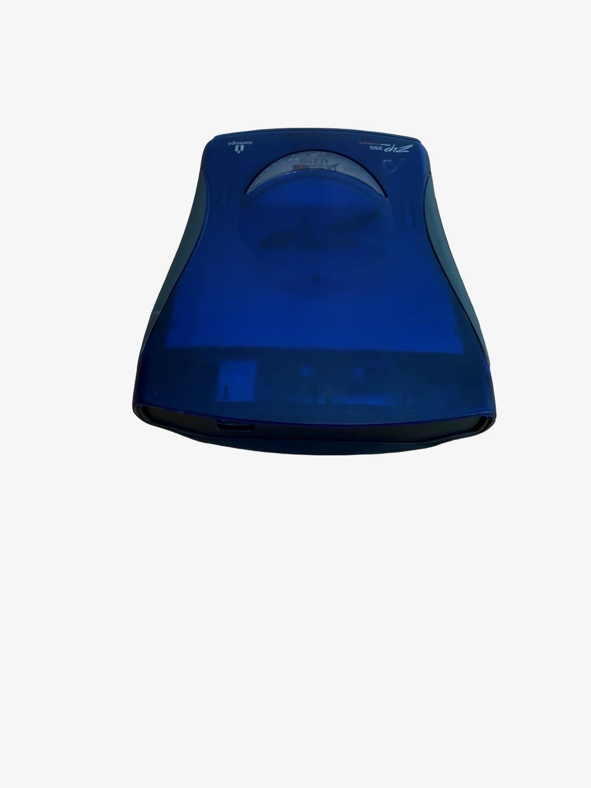 Iomega Zip 250 External Drive Data Blue USB Storage Disk Drive - Not Tested