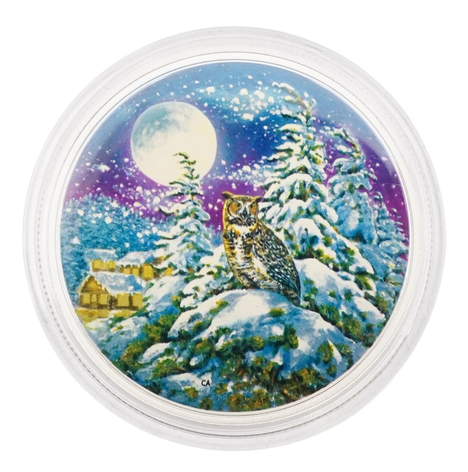 2017 Canada $30 Great Horned Owl Nocturnal 2 oz Silver Coin RCM Proof OGP