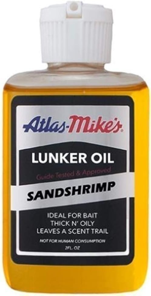 Atlas Mike's 7018 Glo Scent Bait Oil Sand Shrimp 2oz Fish Attractant Scent