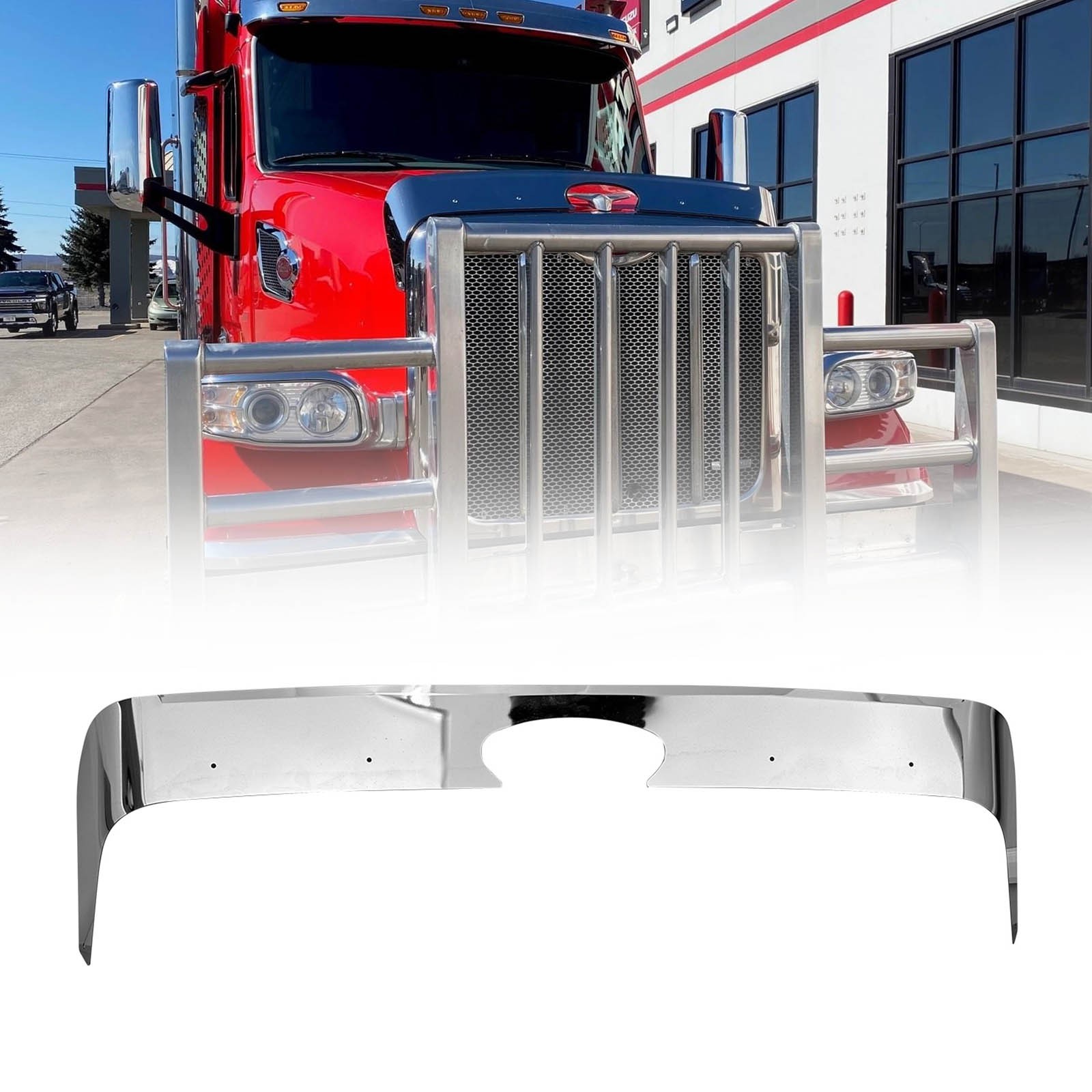 Bug Shield Deflector For 2013+ Peterbilt 567 Steel Hood Shield Bug Deflector