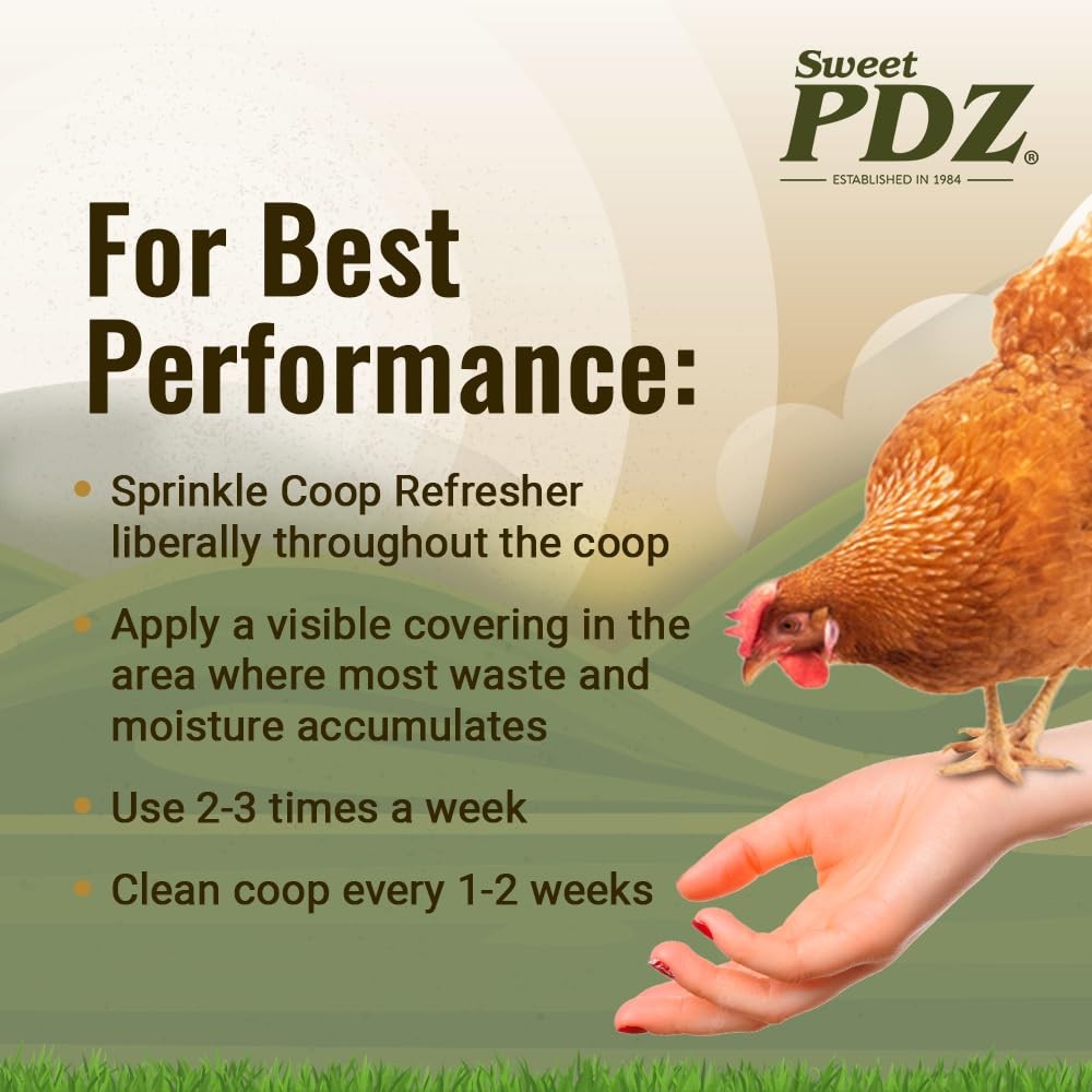 - Coop Refresher - Zeolite Odor Eliminator - Essential Chicken Coop Accessory...