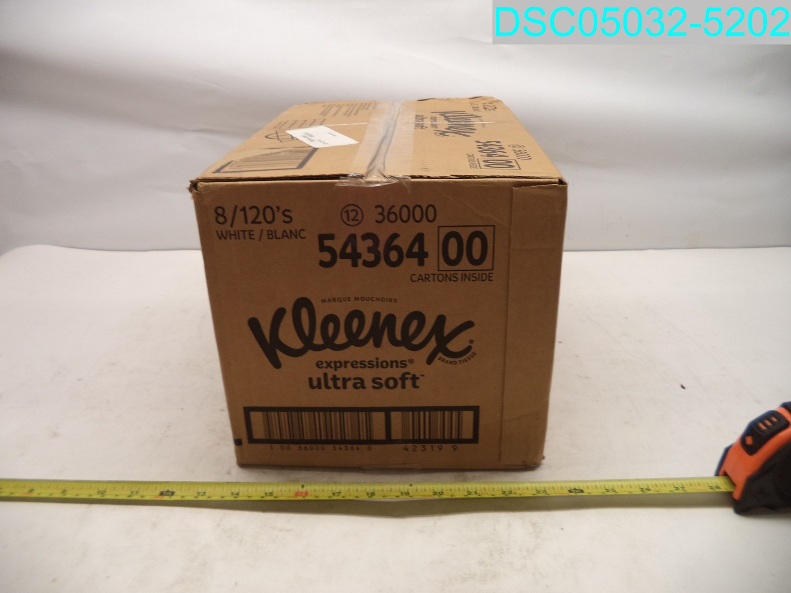 QTY=960(18 X 120): 54364 Kleenex Ultra Soft Facial Tissues 036000543667