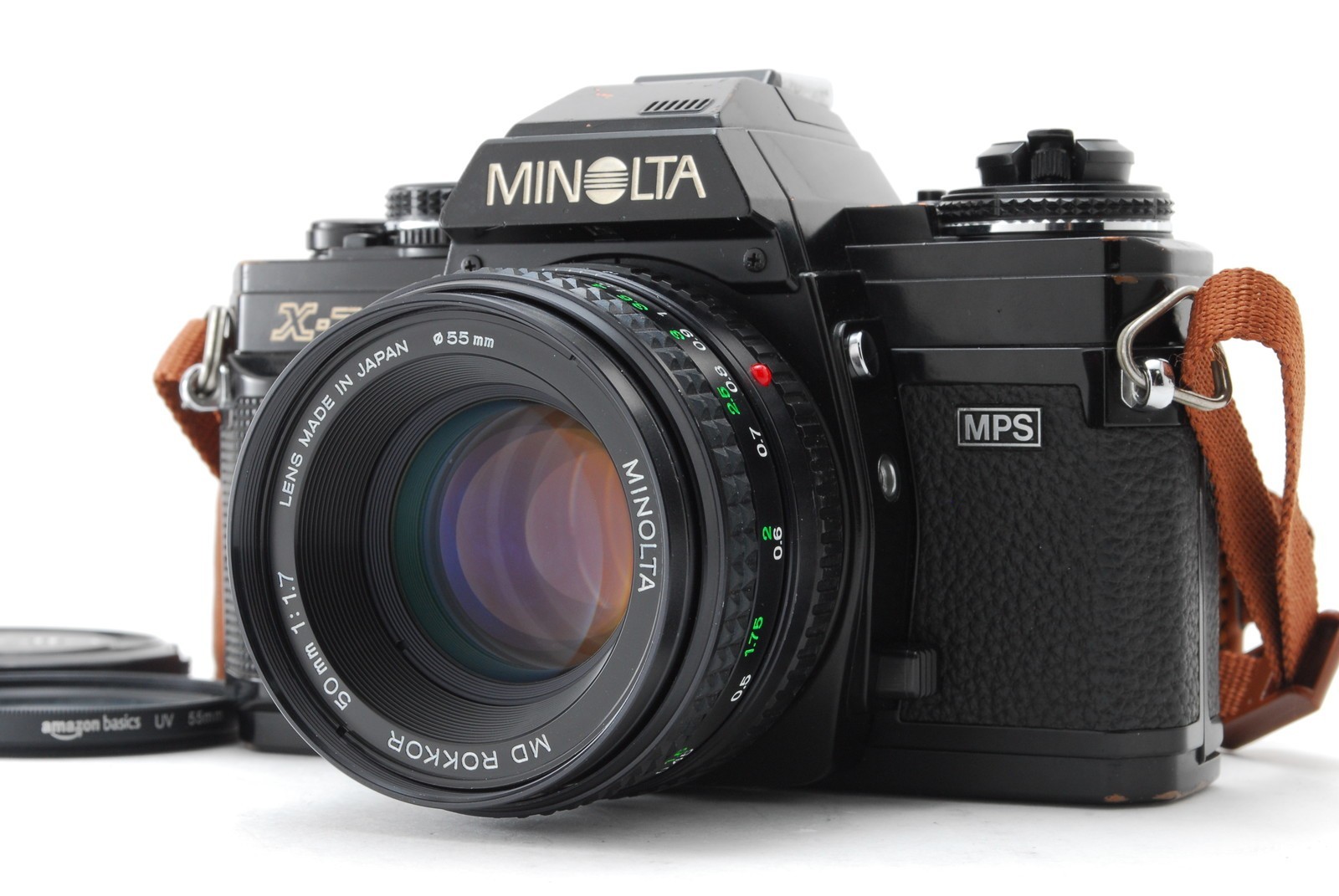 [ Exc+5 ] MINOLTA X-700 black 35mm Film Camera MD ROKKOR 50mm F1.7 From Japan