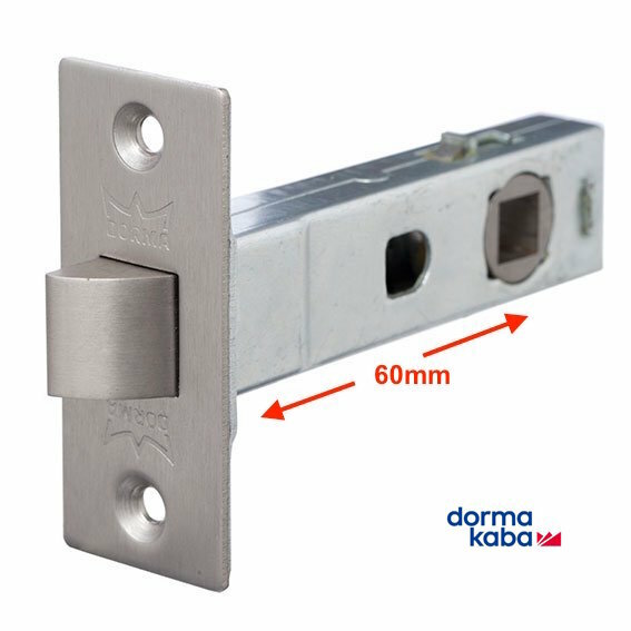 Dorma 60mm Backset Tubular Mortise Plain Latch