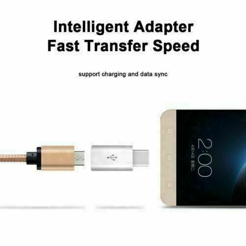 10 PACK Micro USB to USB 3.1 Type-C Data Adapter Converter For Samsung LG Google