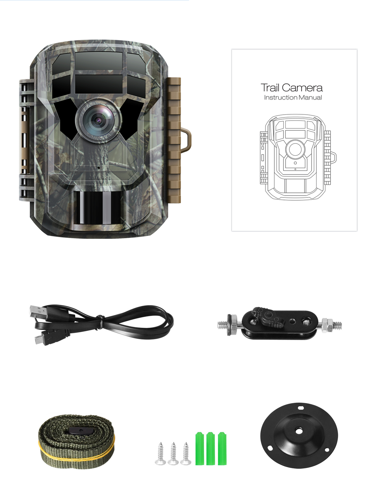 2Pack Mini Trail Camera 24MP 1080P Wildlife Scouting Hunting Cam Night Vision US