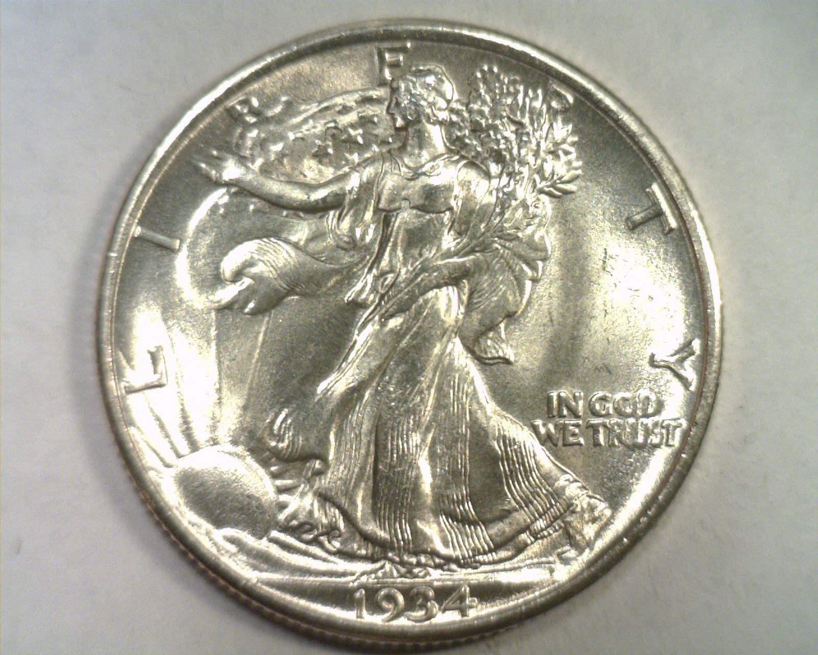 1934 WALKING LIBERTY HALF DOLLAR CHOICE UNCIRCULATED+ CH UNC+ NICE ORIGINAL COIN