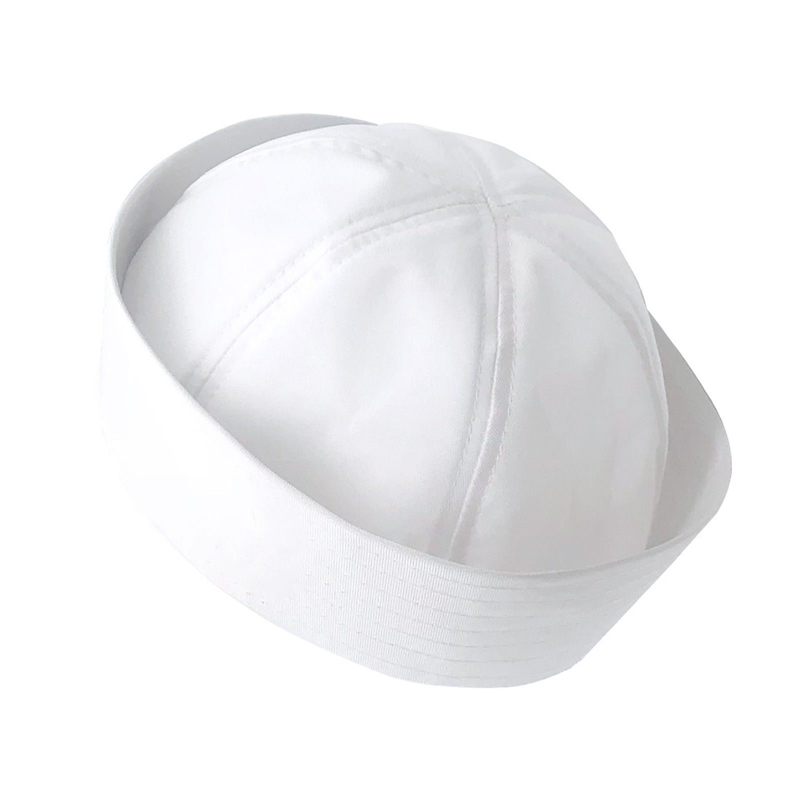New Cute White Doughboy Navy SAILOR Fishing Marine Popeye Costume Hat Cap 54cm