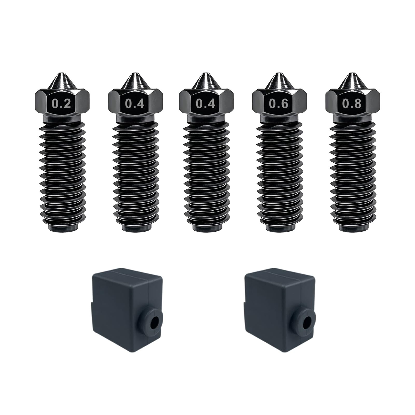 Hardened Steel Nozzles Kit for Kobra S1/Kobra 3 Combo Hotend,3D Printer Extru...