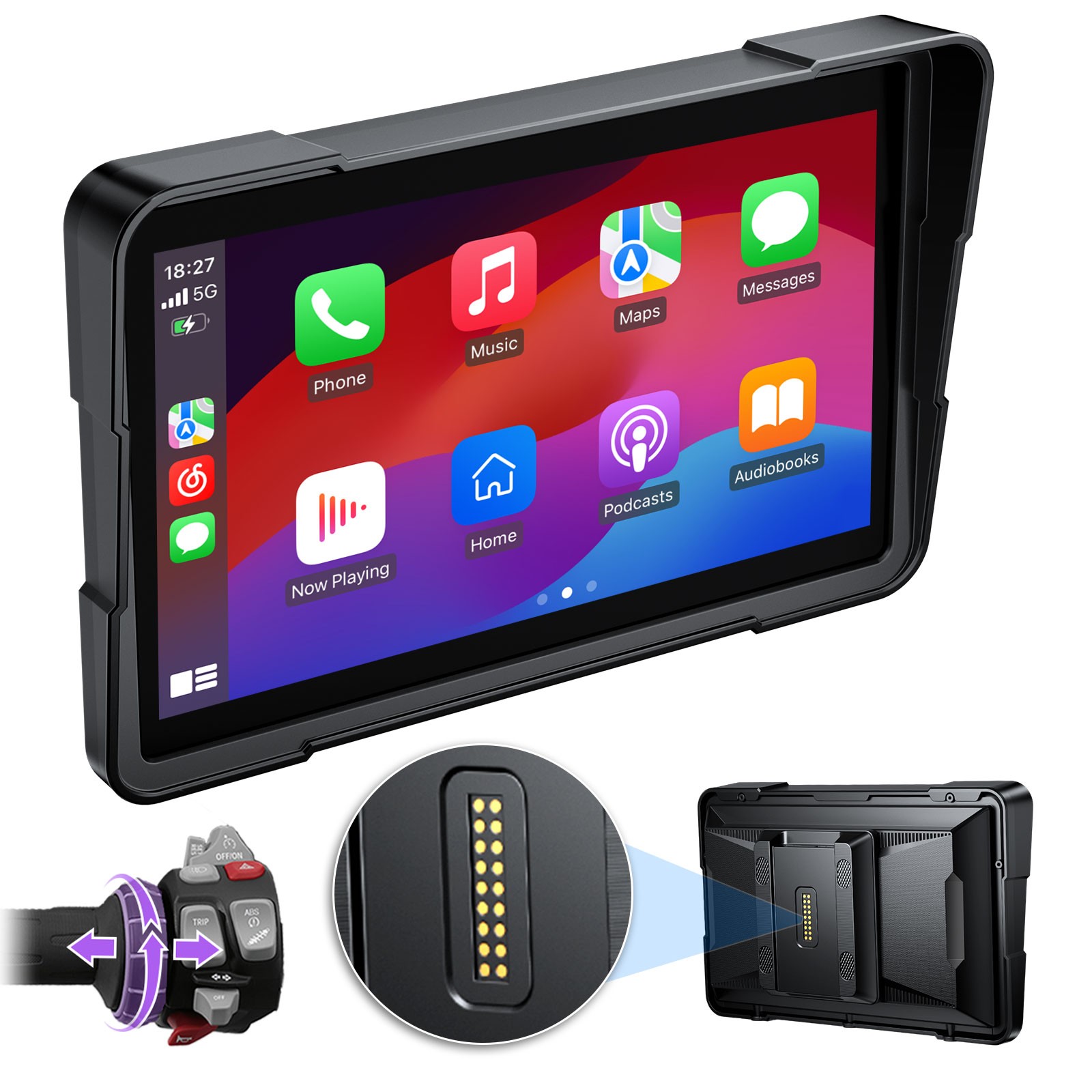 7" Motorcycle CarPlay GPS Native Wonder Fit for BMW R1200GS R1250GS S1000XR