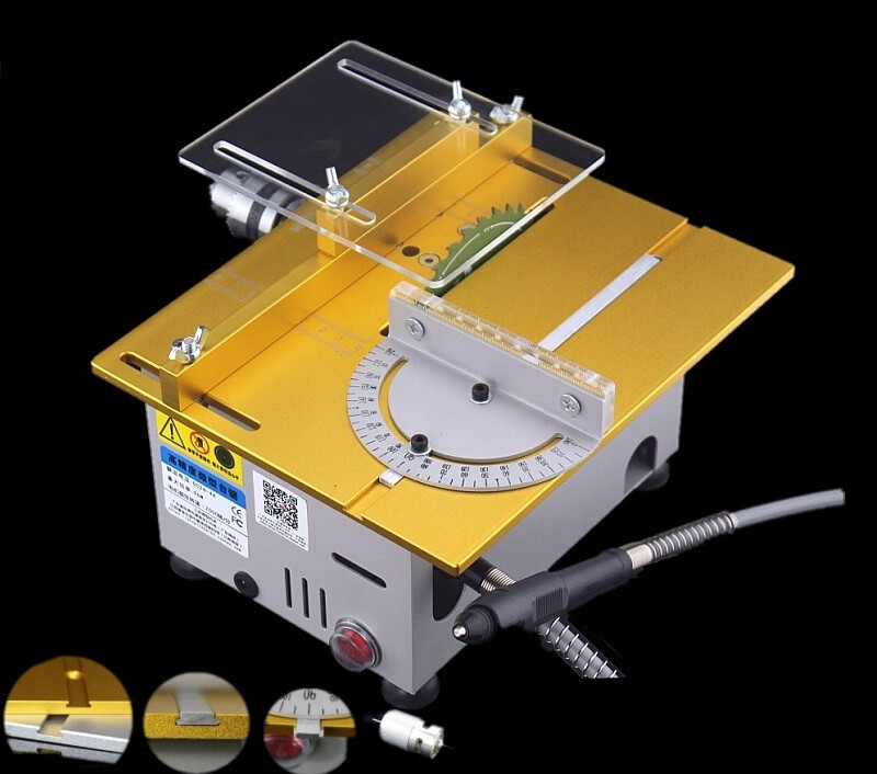 Micro Mini Table Saw Lifting Saw Blade Woodworking Precision Cutting Machine