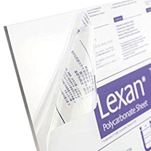 Polycarbonate Lexan Resin Clear Plastic Sheet 1/8" (Select-Your-Size)