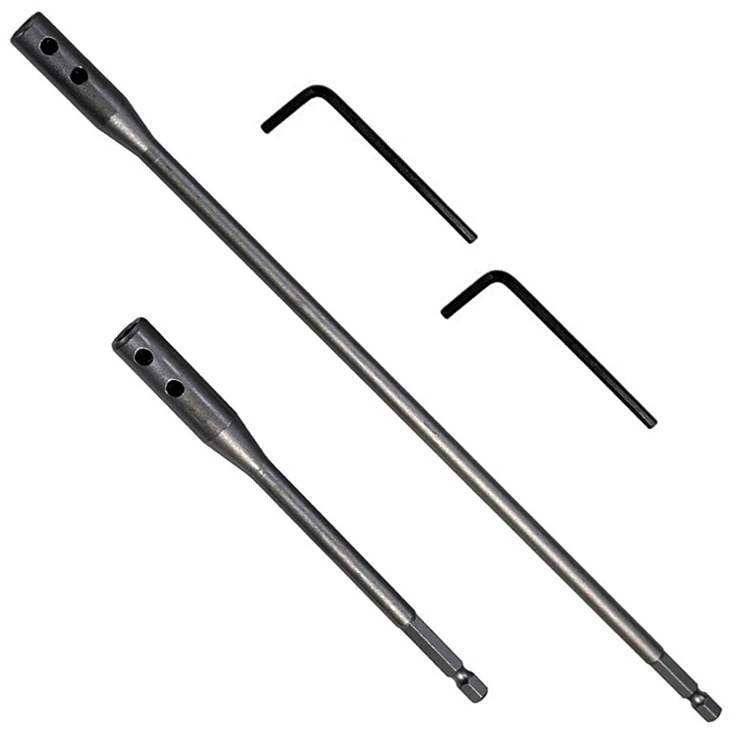 1/4 Extension Drill Bit Set 4Pcs Unbreakable Wood Spade Extension...