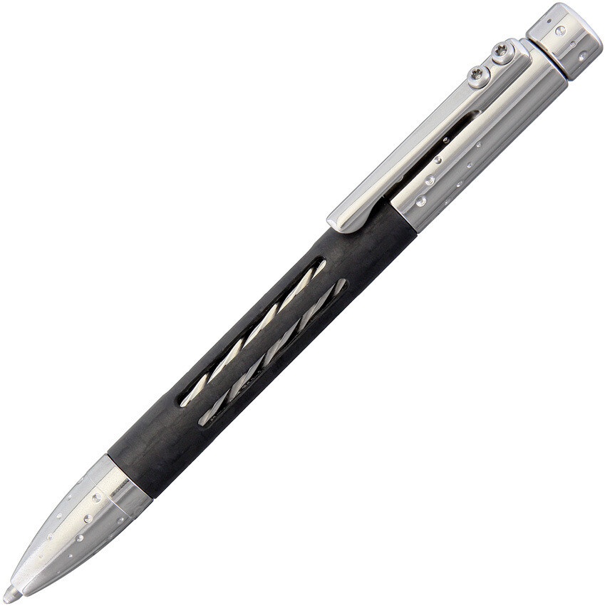 Lion Steel Knives  Nyala Pen Carbon Fiber Silver NY FC GYS