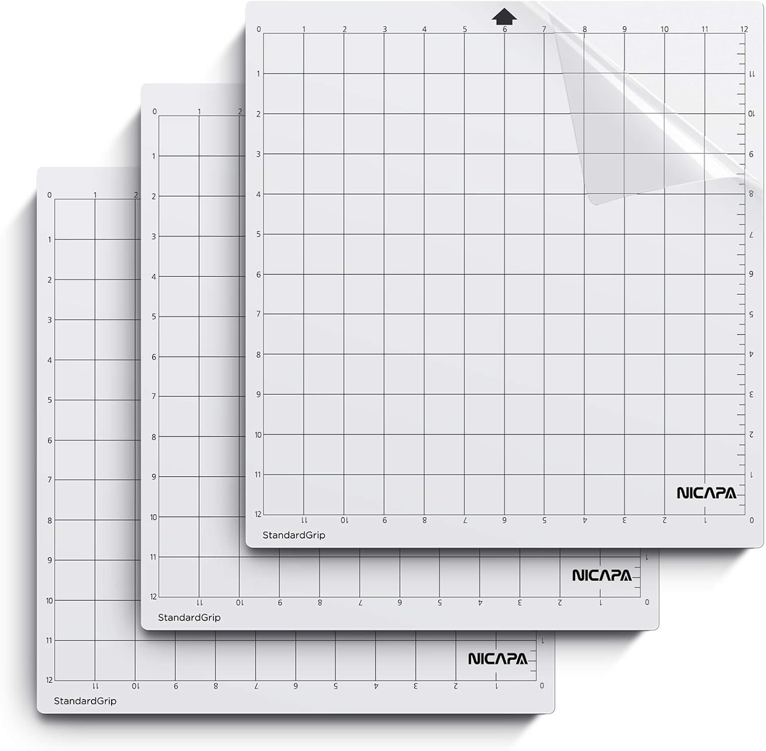 Standardgrip Cutting Mat for Silhouette Cameo 4/3/2/1 (12X12 Inch,3 Pack) Standa