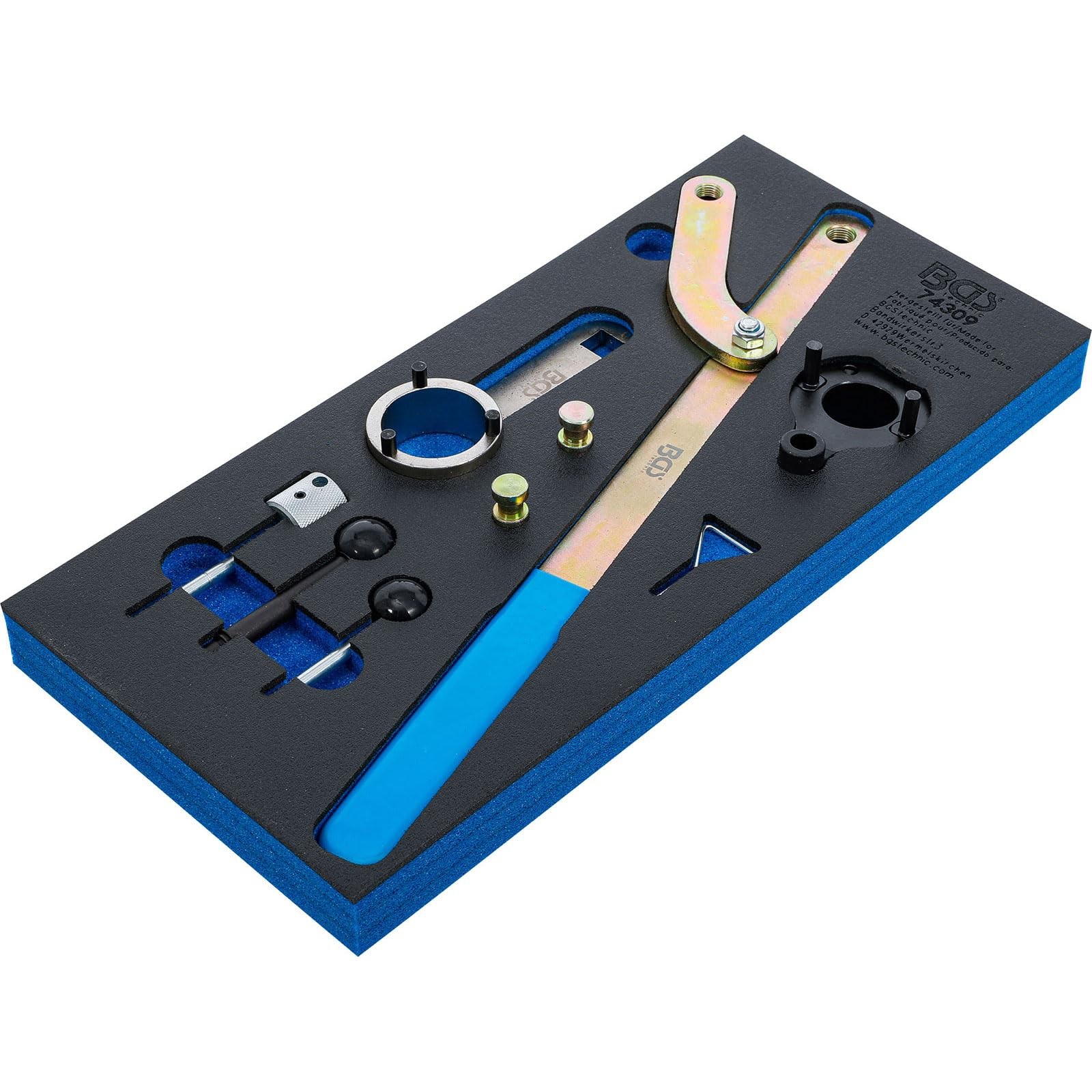 BGS 74309 Workshop Trolley Insert 1/3: Engine Adjustment Tool Set for VAG...