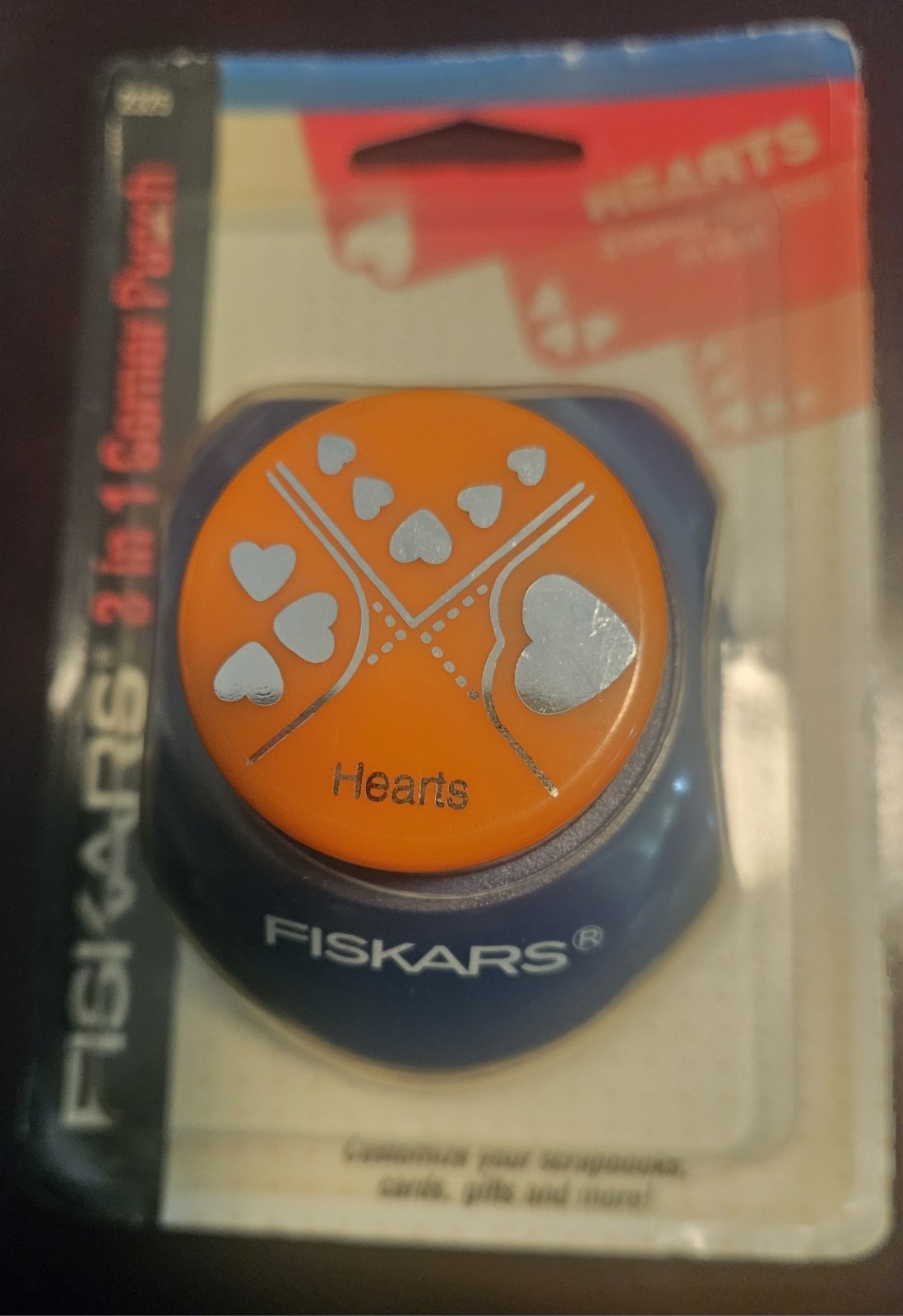Lot of 3 Fiskars 3-in-1 Corner Hearts -...one-three-five NEW