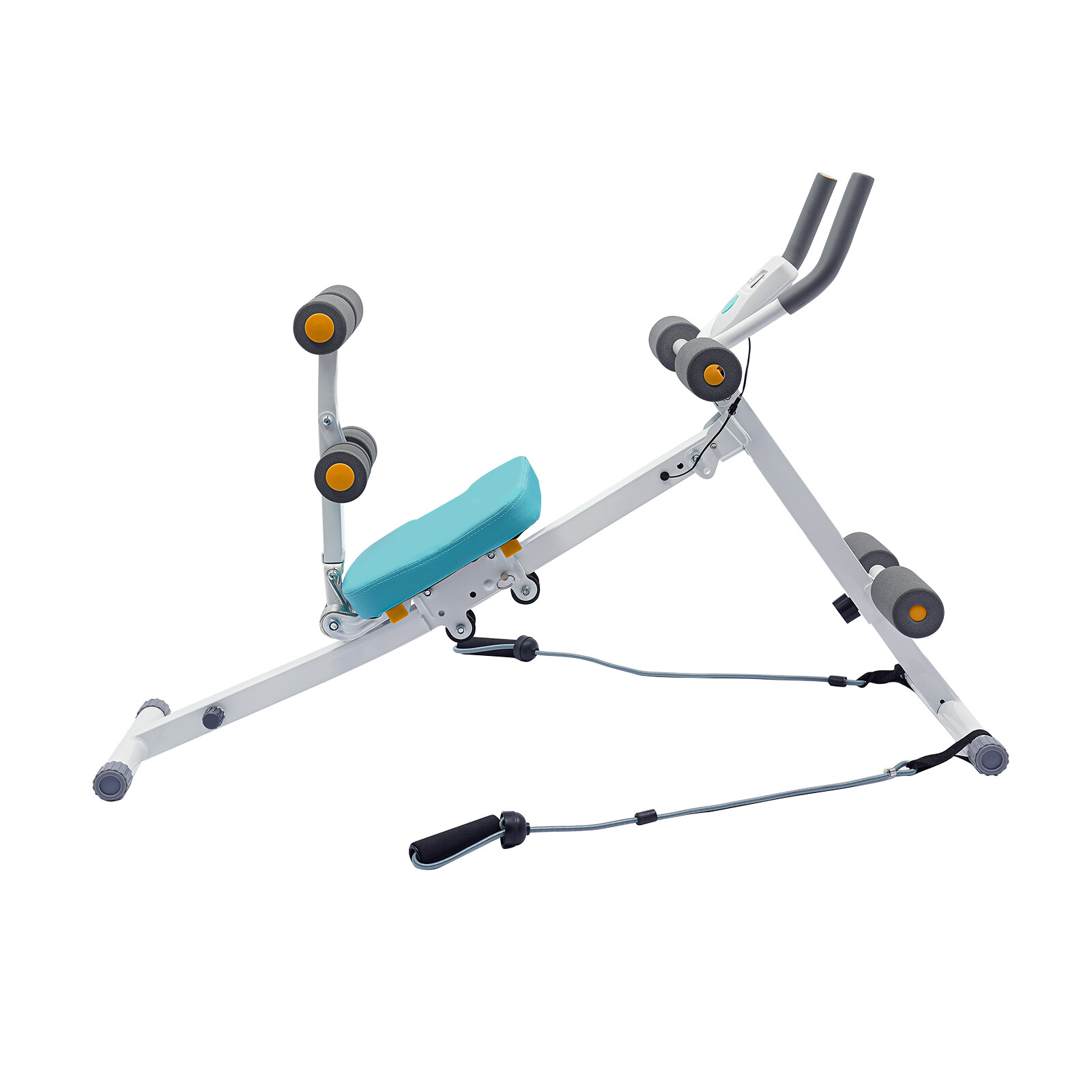 Ab Exercise Bench Abdominal Workout Machine Foldable Sit Up Bench W/ LCD Display