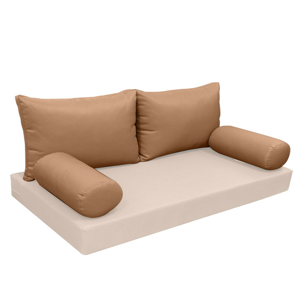 |SLIPCOVER ONLY| S2 Outdoor Bolster Backrest Pillow Covers Knife Edge Crib AD104