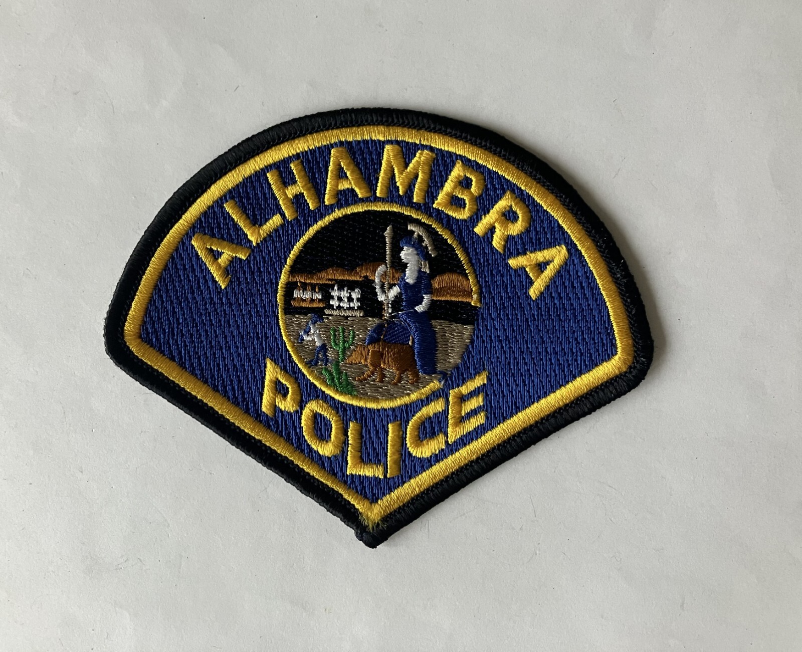 Obsolete Alhambra Police patch, California