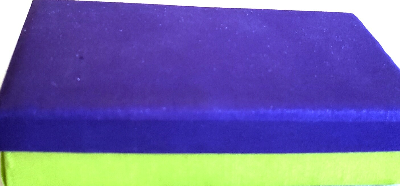Unique 6" Felt Box New Orleans Mardi Gras Purple and Green