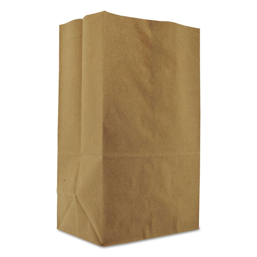 General SK1857 1/8 BBL 57 lbs. cap. Squat Paper Grocery Bag - Kraft (500/BD) New