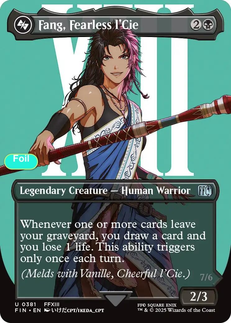 Fang, Fearless l'Cie (Borderless) - Foil - FIN - 381 NM/LP