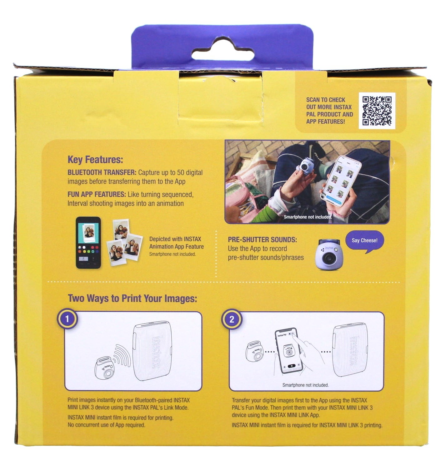 Instax Fujifilm Instax Pal Digital Camera & Instax Mini Link 3 Printer Bundle (L