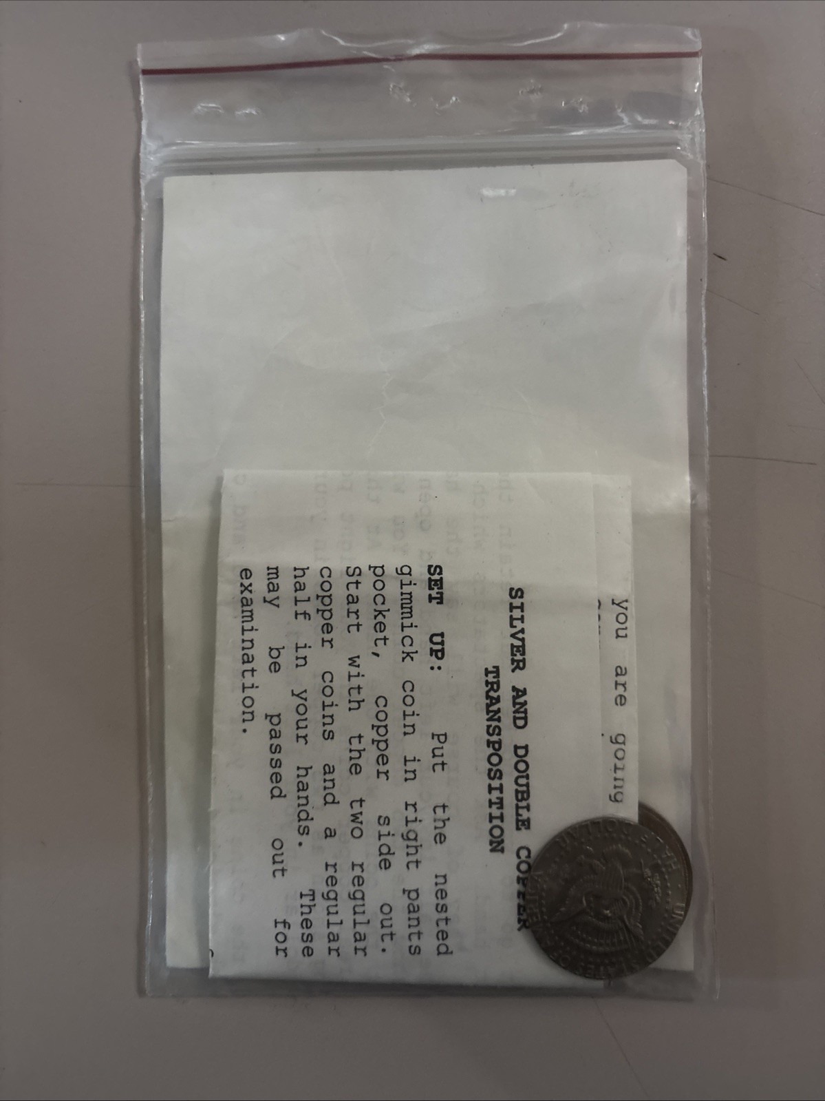 Daytona Magic Inc Two Copper One Silver Magic Trick Vintage