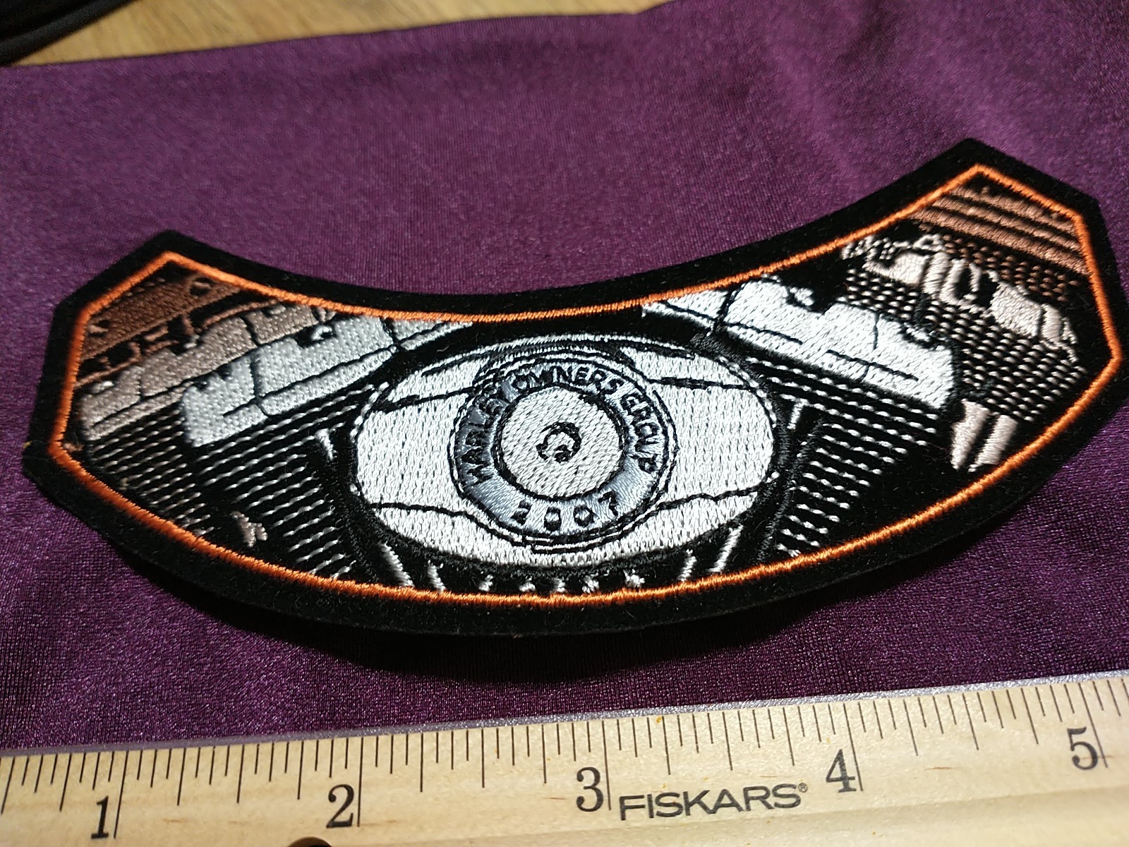 HARLEY DAVIDSON Embroidered Patch 6" X 2"  HARLEY OWNERS GROUP 2007 ROCKER PATCH