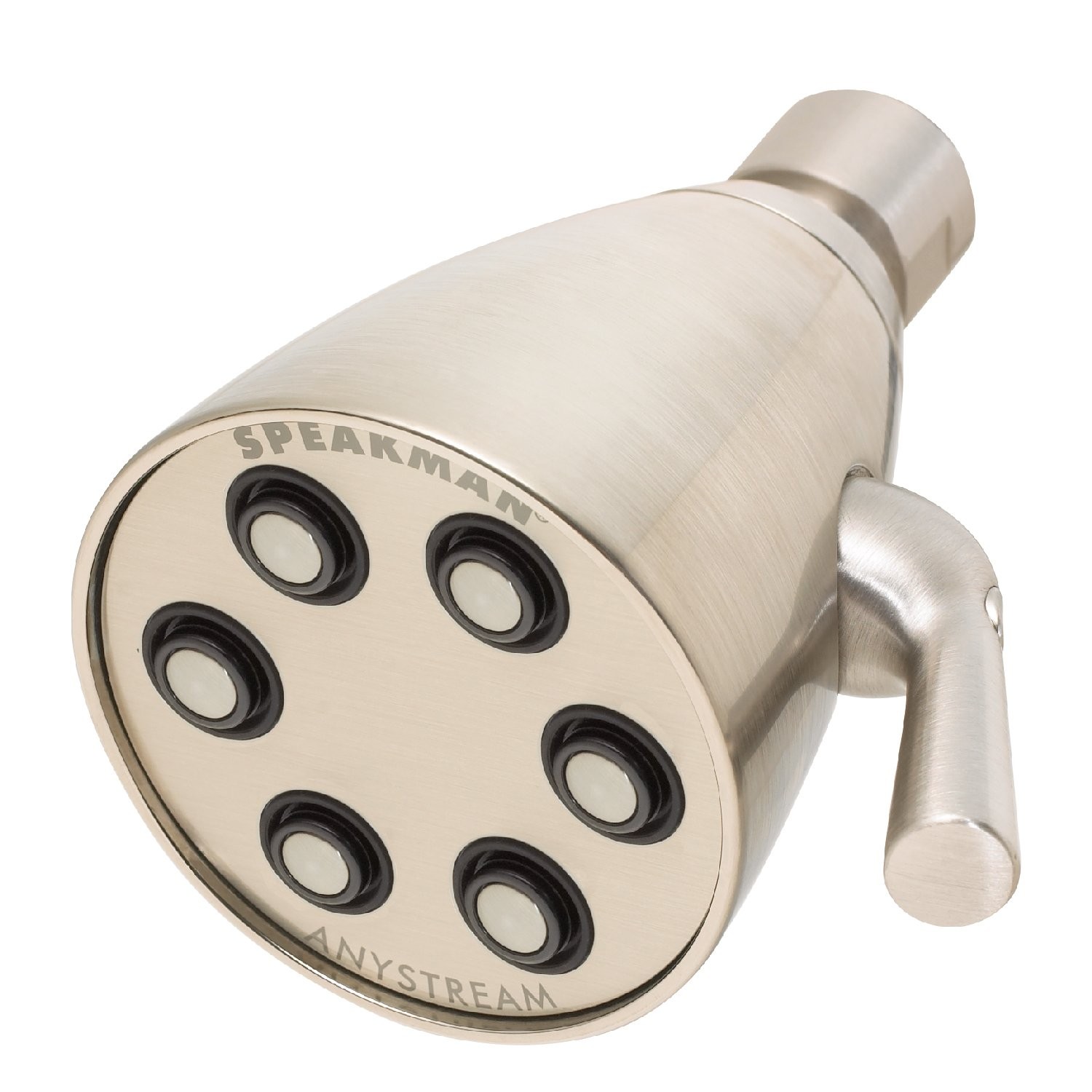 Shower Head S-2252-BN High Pressure Adjustable Anystream Brass Brushed Nickel