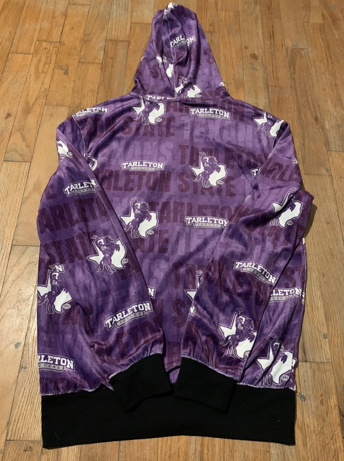 Top Drawer Women’s Tarleton State Texans FZ Pockets Hooded Jacket Sz. M NEW LT