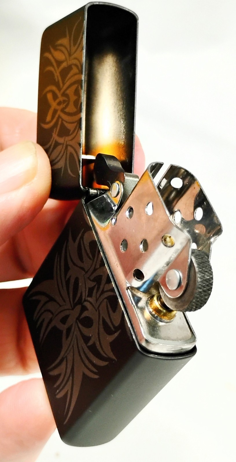 Zippo Tattoo Mark Black Matte 28686