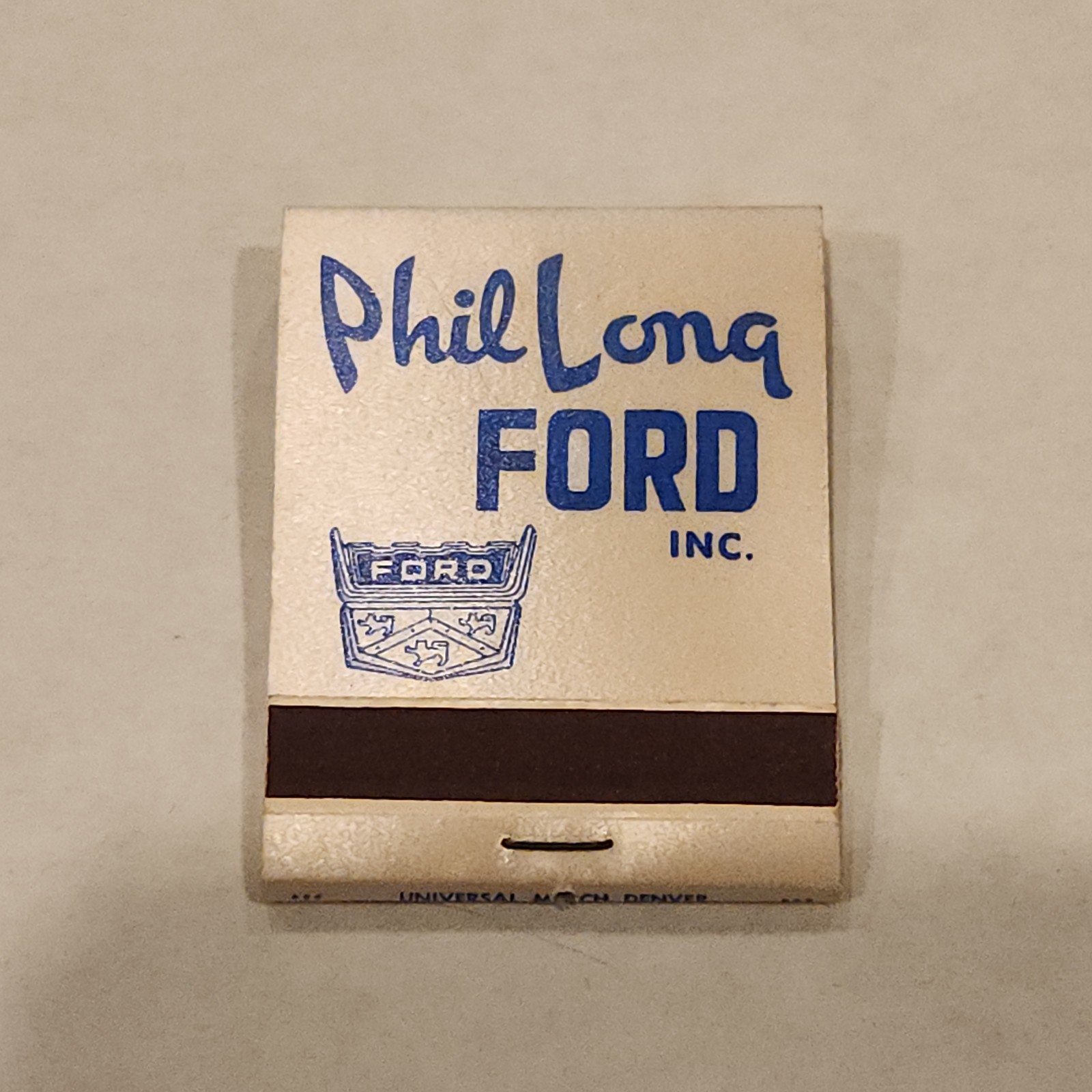 Phil Long Ford Matchbook - Motor City, Colorado Springs, CO