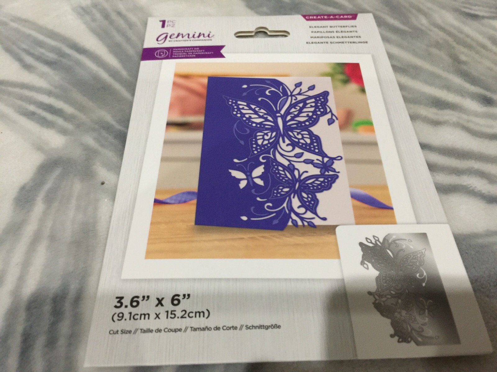 New Gemini Scene Create A Card Elegant Butterflies by Crafters Companion 751506