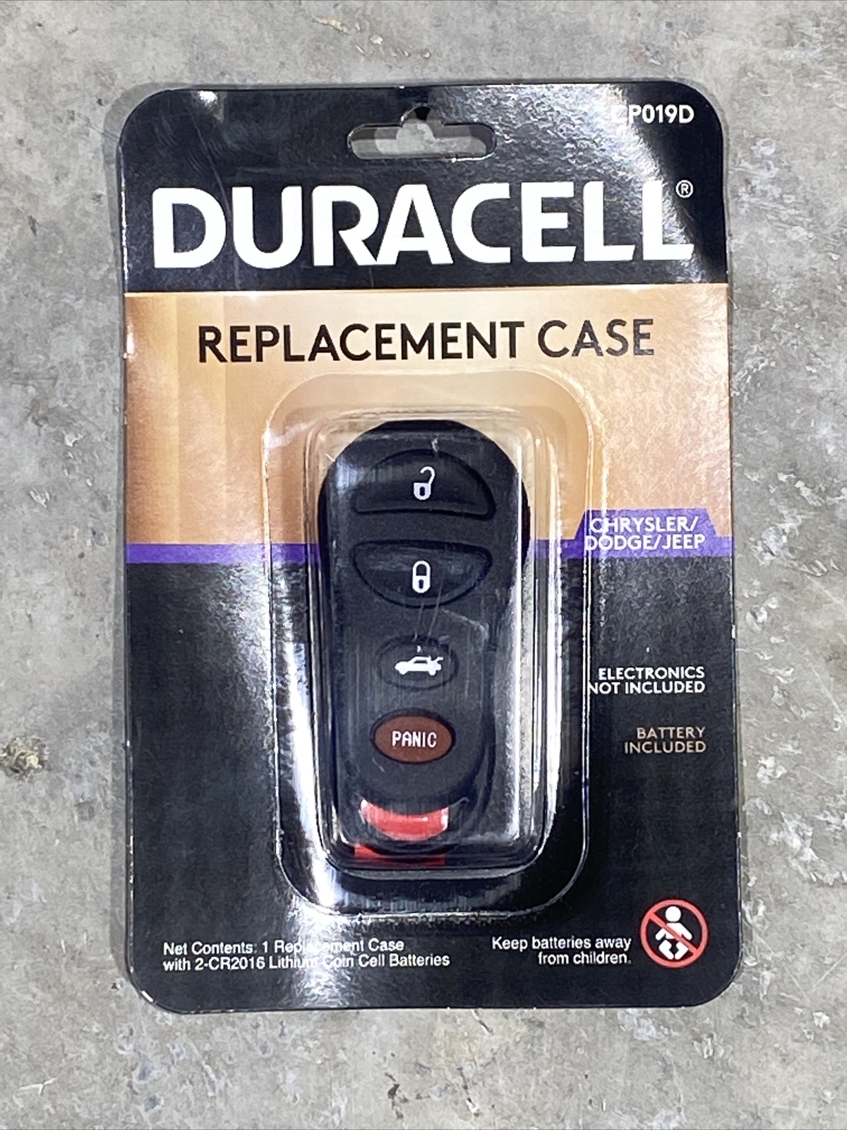 Duracell Replacement Remote Case CP019D for Chrysler, Dodge, Jeep New