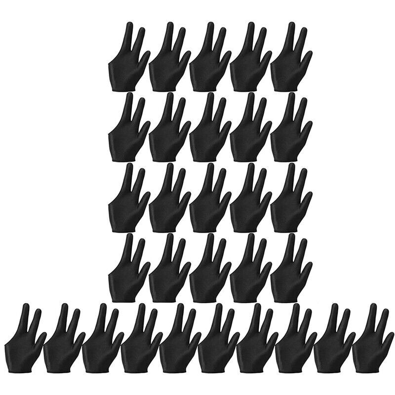 30PC Breathable Pool Gloves Billiards Gloves Pool Left Right Hand Gloves
