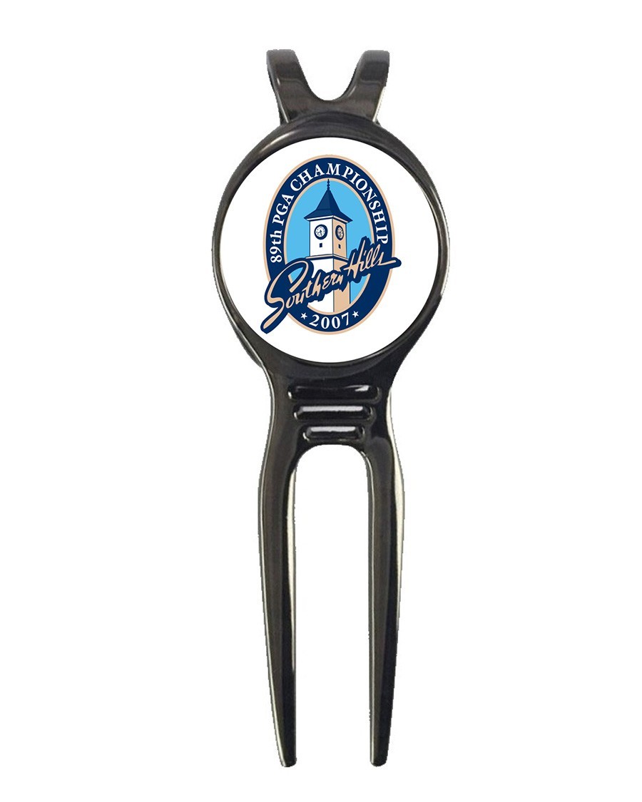 2007 PGA Championship Southern Hills Golf Ball Marker +Black Gunmetal Divot Tool