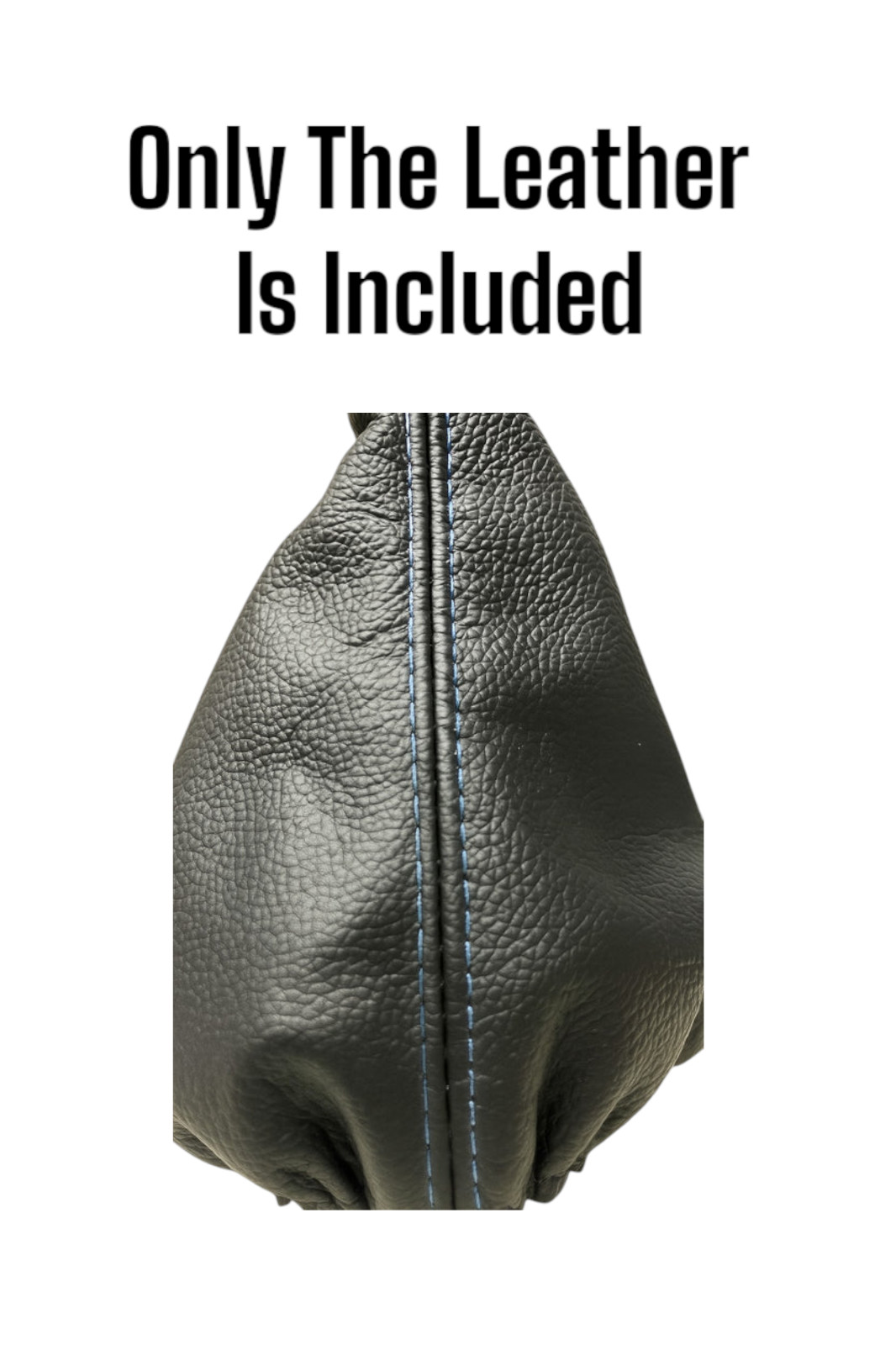 Light Blue Stitch Leather Shift Boot Cover For VW Golf Jetta GTI GLI 2006-2010