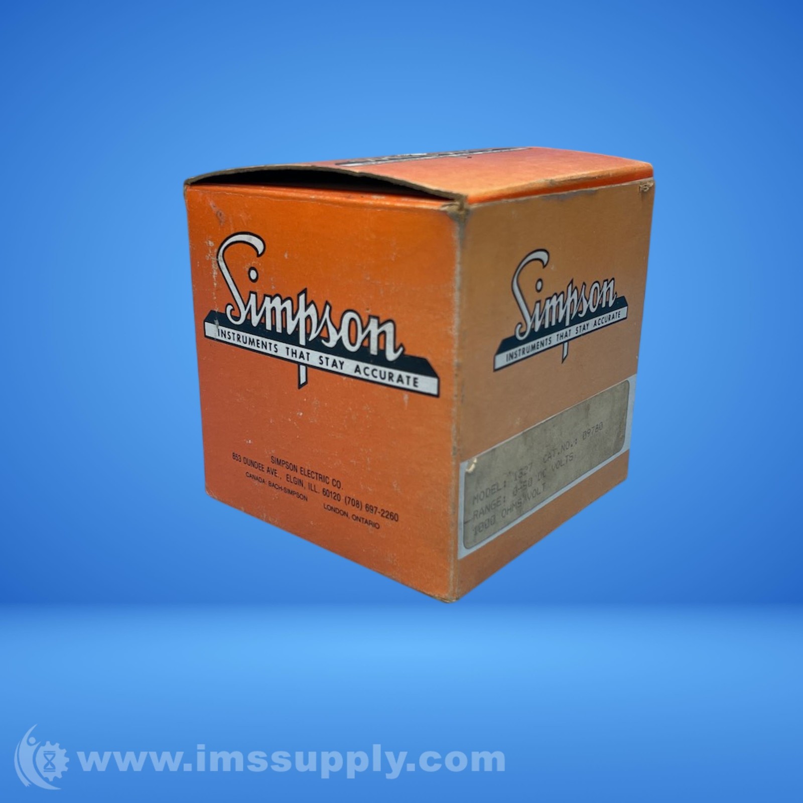 Simpson 1327 DC Ammeter FNFP