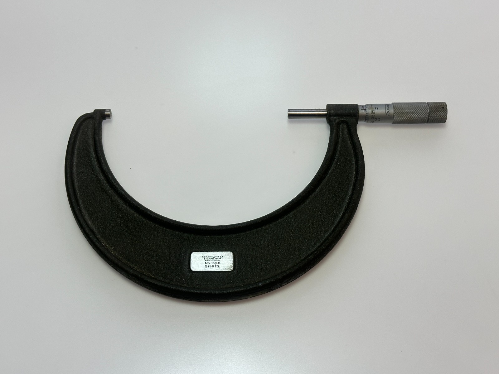 Lufkin Tools USA No. 1916 Outside Micrometer, 5-6" Range